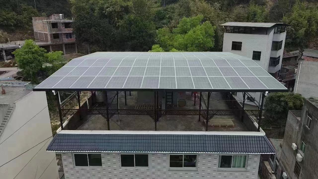 临清15kw+10kwh自建别墅家庭光伏储能系统